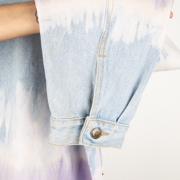 Vintage Bolo Umen Tie Dye Jean Trucker Jacket - Picture 6 of 16